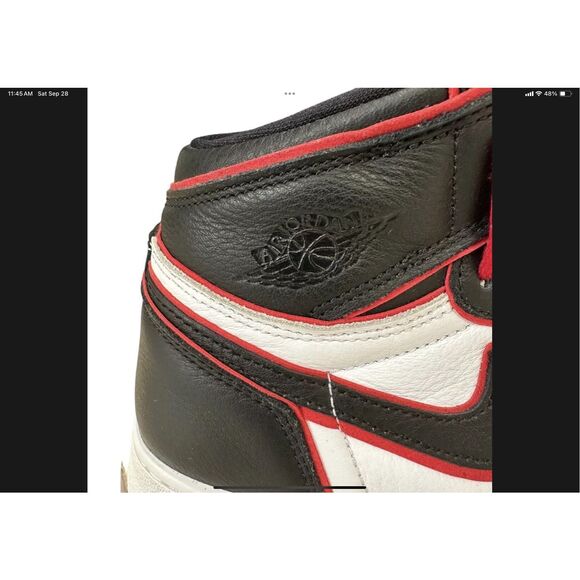 COPY - Nike Air Jordan 1 Retro High OG BG “Bloodline” 575441-062 6Y/Women’s 7.5 - Picture 6 of 9